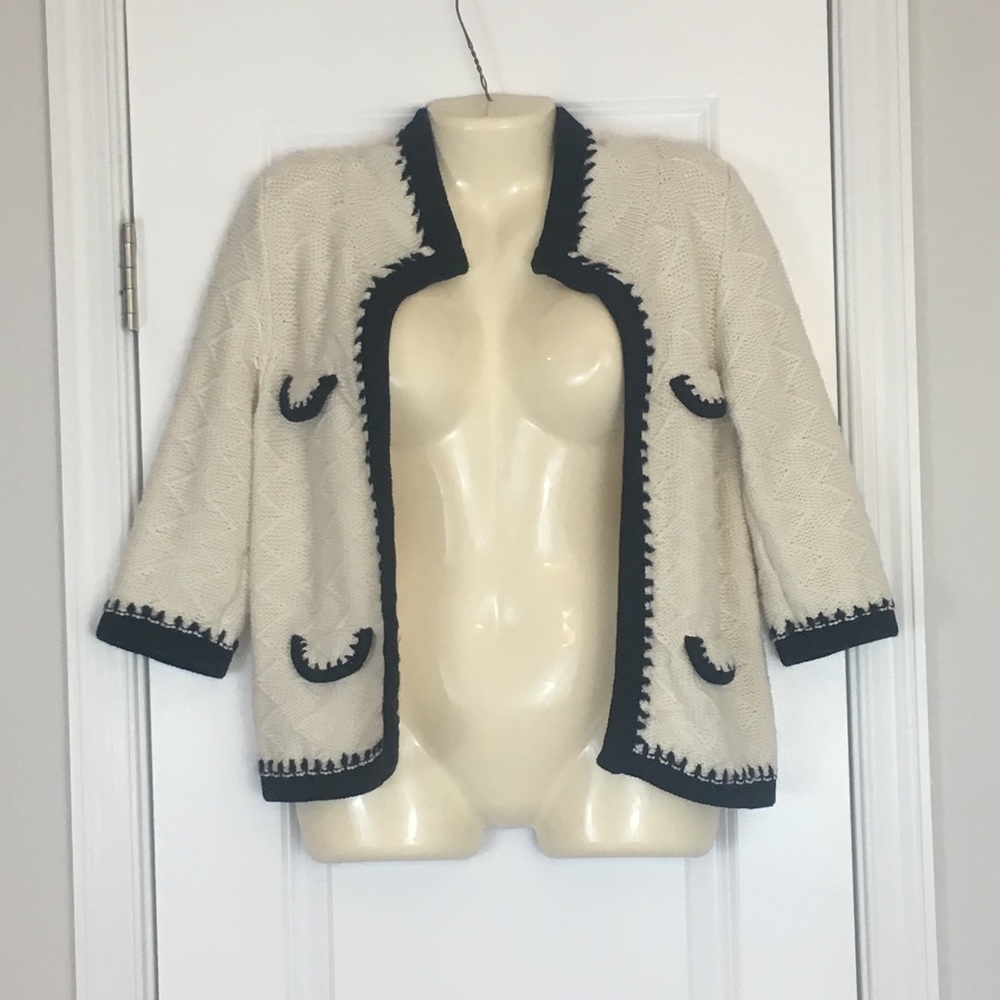 Cabi Womens Sweater Open Cardigan Medium Cotton